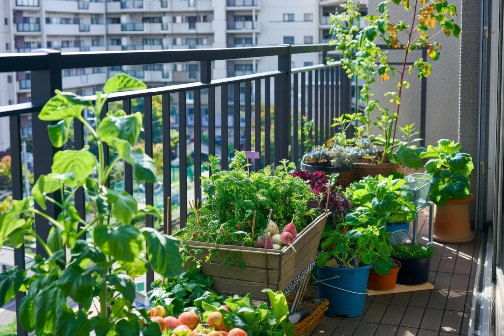 balcony garden vegetable growing